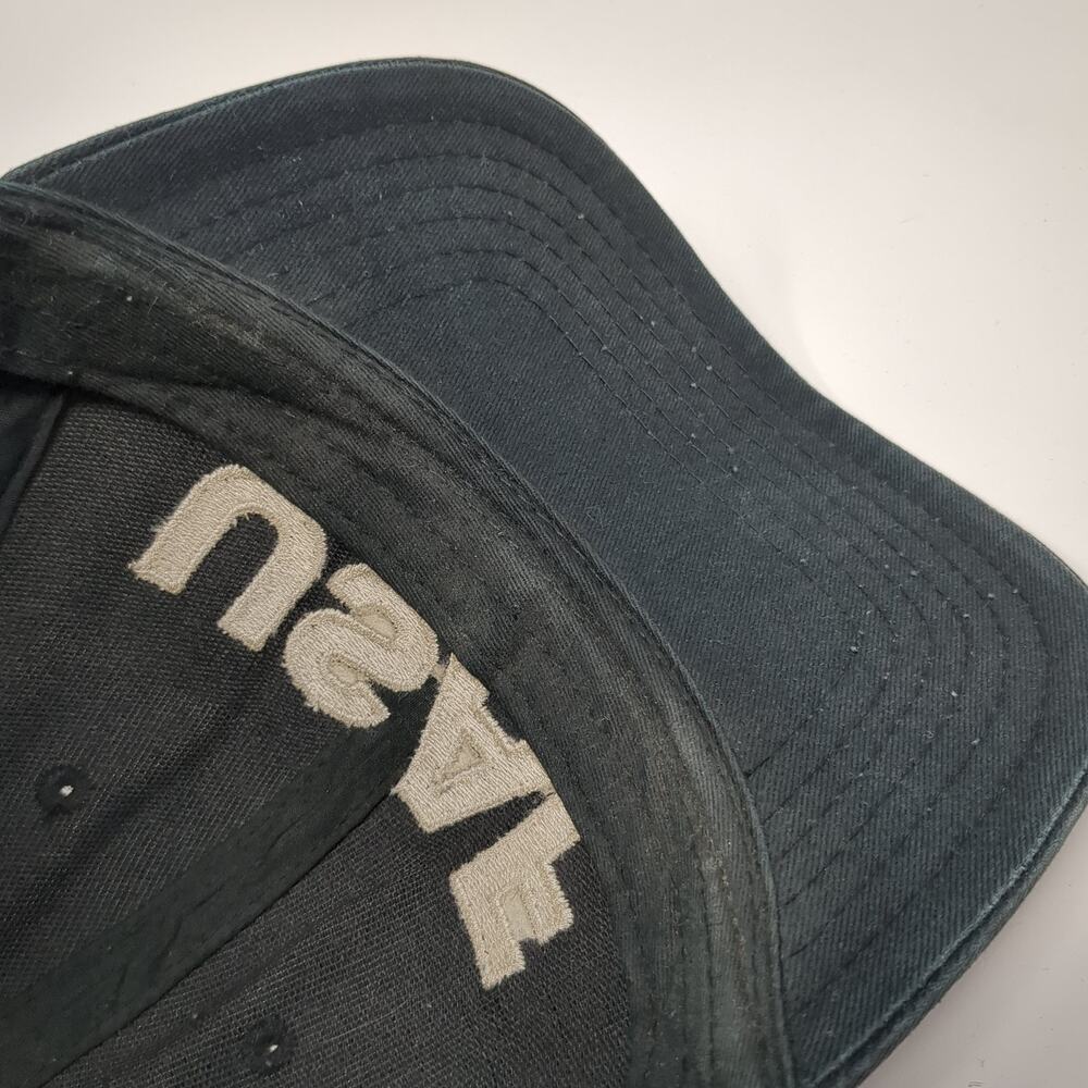 Usaf Strapback Hat Solid Black One Size Adjustabl… - image 8